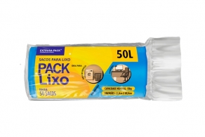 SACO DE LIXO 50 LITROS AZUL (63X80 CM) - FARDO COM 10 ROLOS (50 UND POR ROLO) SACO DE LIXO 50 LITROS AZUL (63X80 CM) - FARDO COM 10 ROLOS (50 UND POR ROLO)