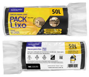 PACK LIXO 050 LITROS PRETO 63X80 FD 10X50 UN PACK LIXO 050 LITROS PRETO 63X80 FD 10X50 UN
