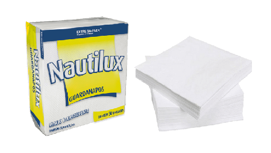 MP - GUARDANAPO NAUTILUX FOLHA SIMPLES 30 X 30 - FD.30X50UN