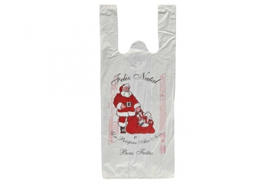 RMPK - SACOLA IMPRESSA AECO3 36X50 PAPAI NOEL - PT.450UN (02KG)